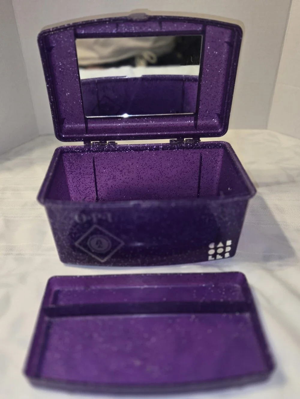 Purple Glitter OPI Caboodle Cosmetic Case
